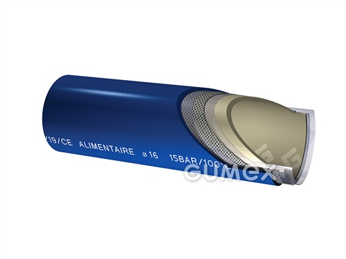 THERMOCLEAN 100, 13/22mm, 30bar (+20°C), 15bar (+100°C), PVC/PVC, -15°C/+100°C, blau, 